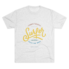 Unisex surf Tri-Blend Crew Tee