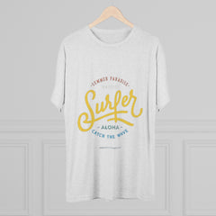 Unisex surf Tri-Blend Crew Tee