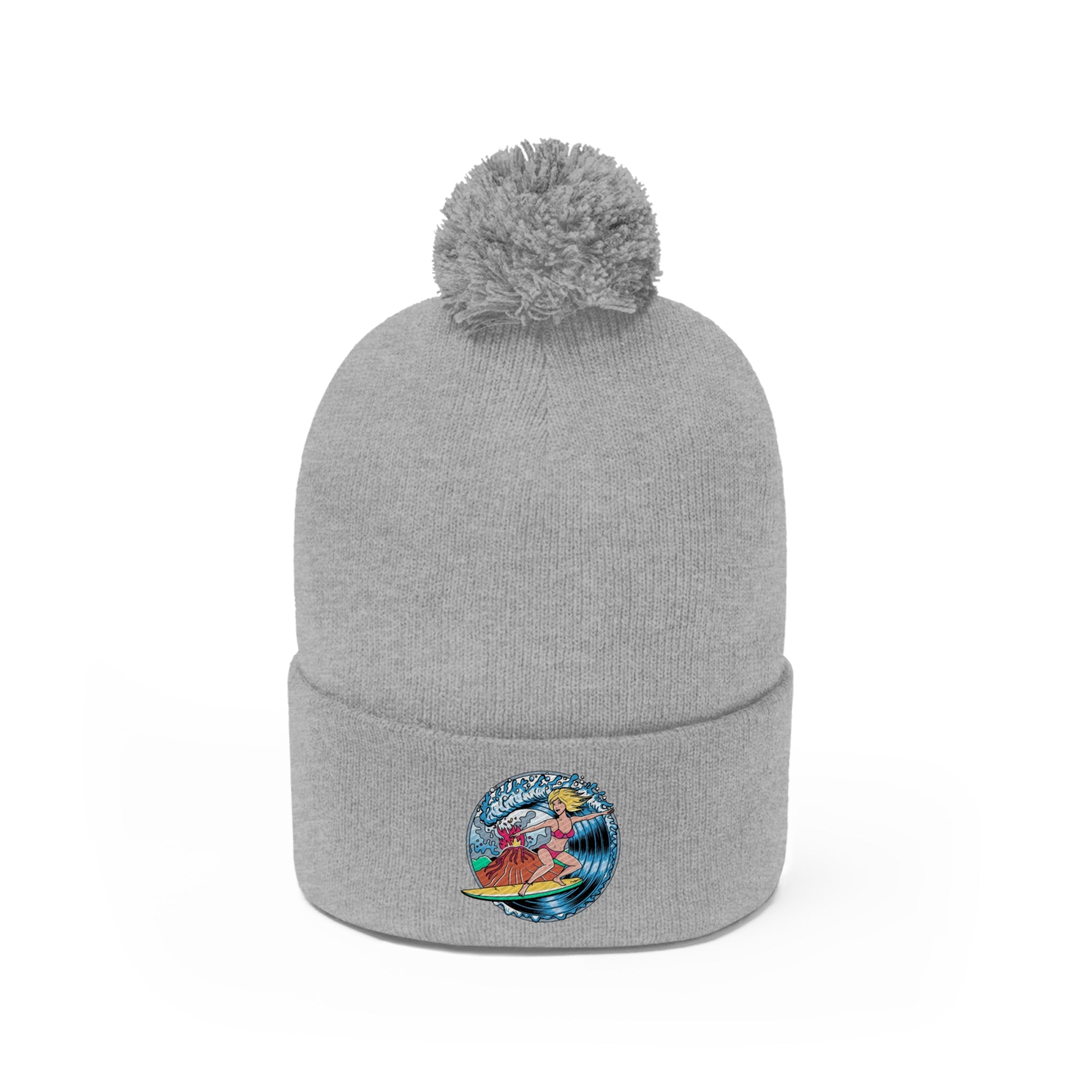 surf ocean Pom Pom Beanie